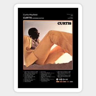 Curtis Mayfield - Curtis Tracklist Album Sticker